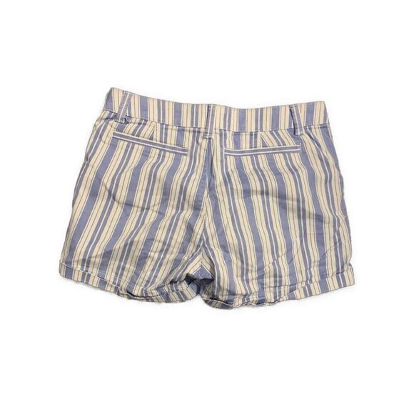 So Womens Blue White Striped Low Rise Favorite MIDI Shorts 3 - Picture 2 of 4